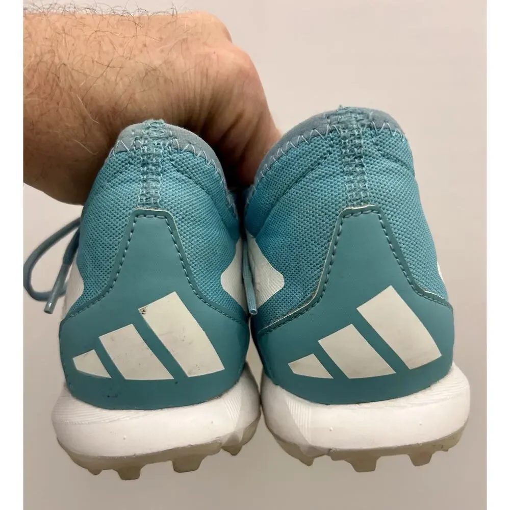 Adidas Mens Rare Predator Accuracy White Blue Soccer Cleats Size  6.5.